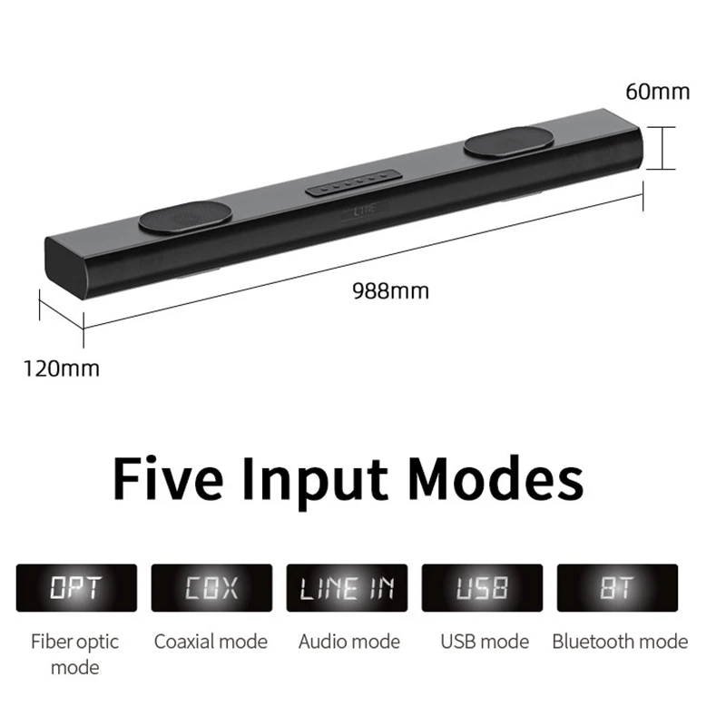 3D Surround Wireless Desktop Soundbar Speaker Home theater Sound bar BT 5.2 Bluetooths Speaker