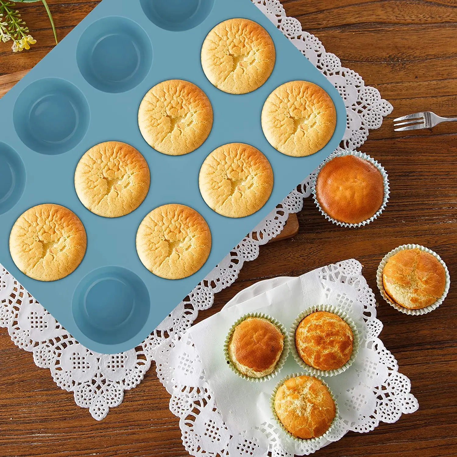 Pastry Bakeware Tools Professional Layer Bakery Muffin Cupcake Bread Molds Baking Pan Silicone Cake Mold Set