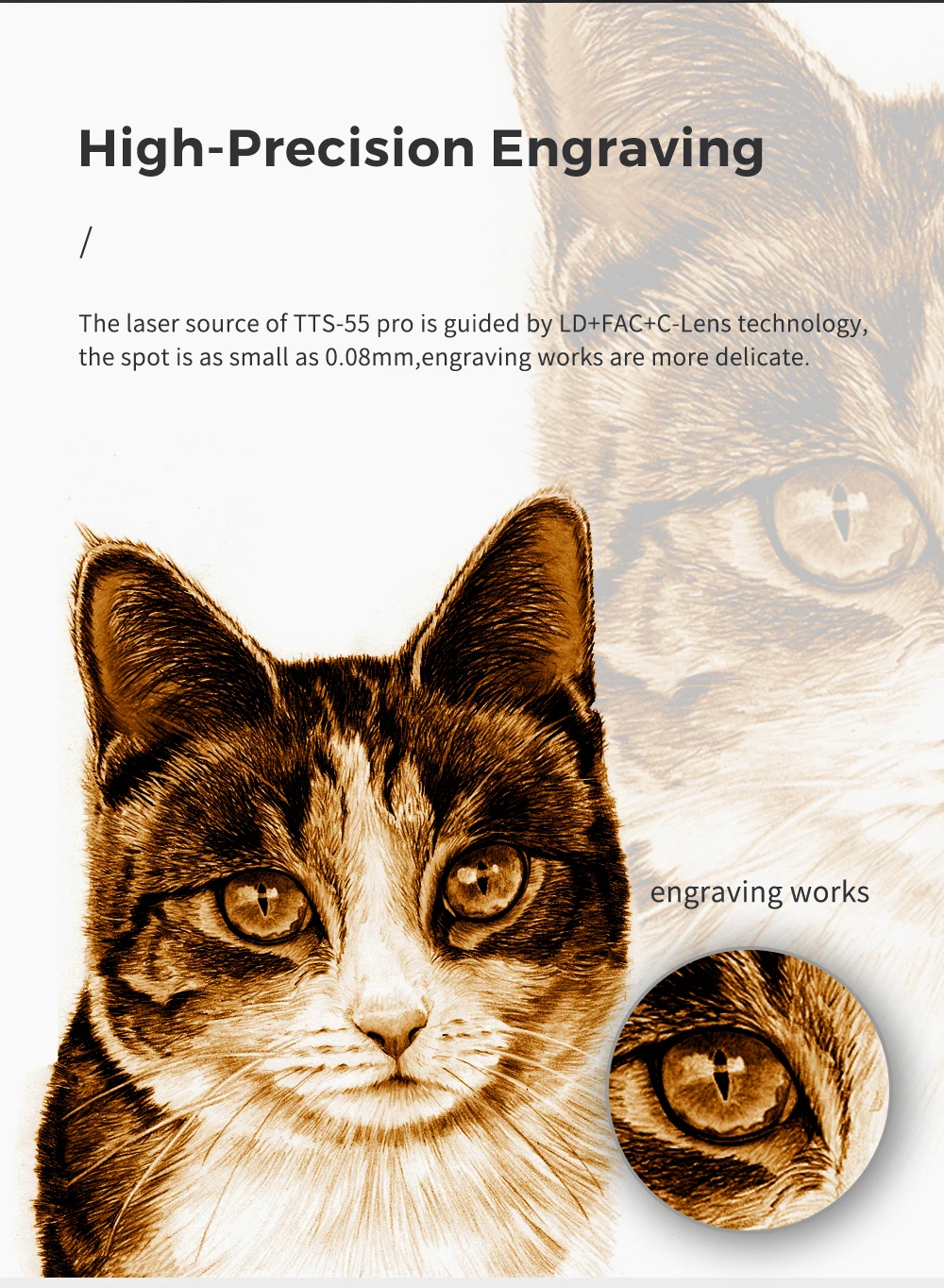 TWOTREES TTS 5.5W Portable Desktop Ld+fac+c-lens APP Connect Diode High Home Use Laser Engraving Machine for Cutting 3D Equip