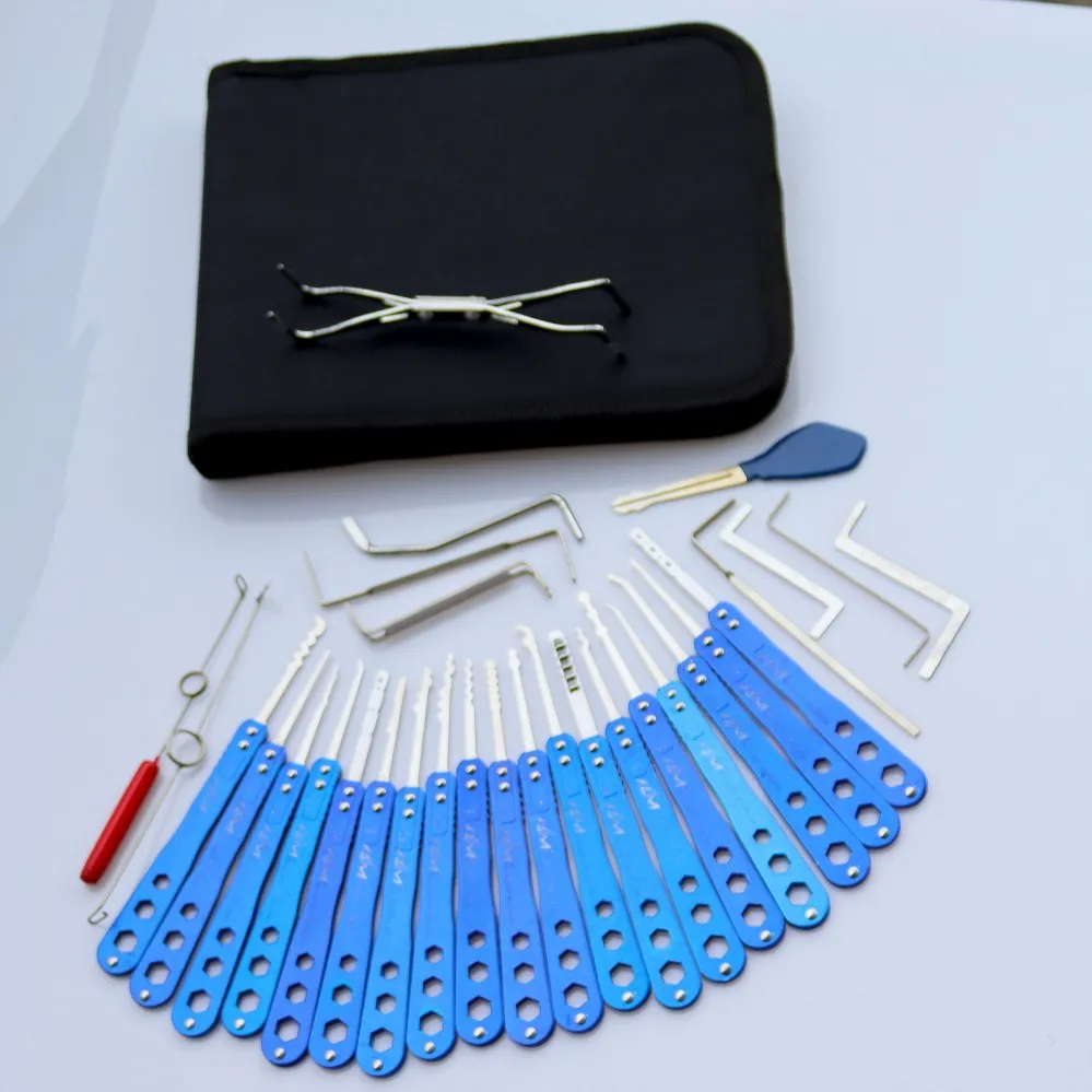 Stainless steel single hook set locksmith maintenance lock core to pick and pick home burglar proof door file cabinet lock core