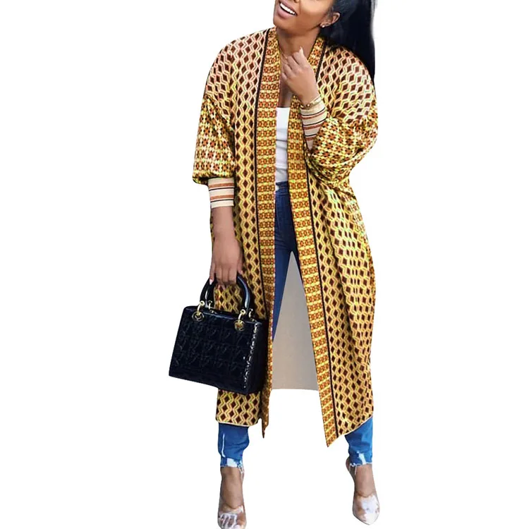 
Knitted women long jacket leopard coats cardigan sweater 