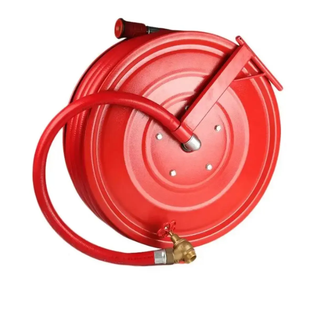 2016 New Product-Wholesale Price Firefighting Equipment Metal Fire Retractable Hose Reel in Fixed Swing Pipe Swing Type