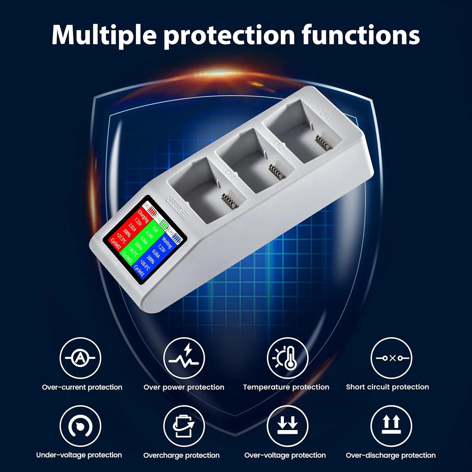 startrc mini 4 pro led night battery  charger for dji Mini 3 Pro charging hub accessories