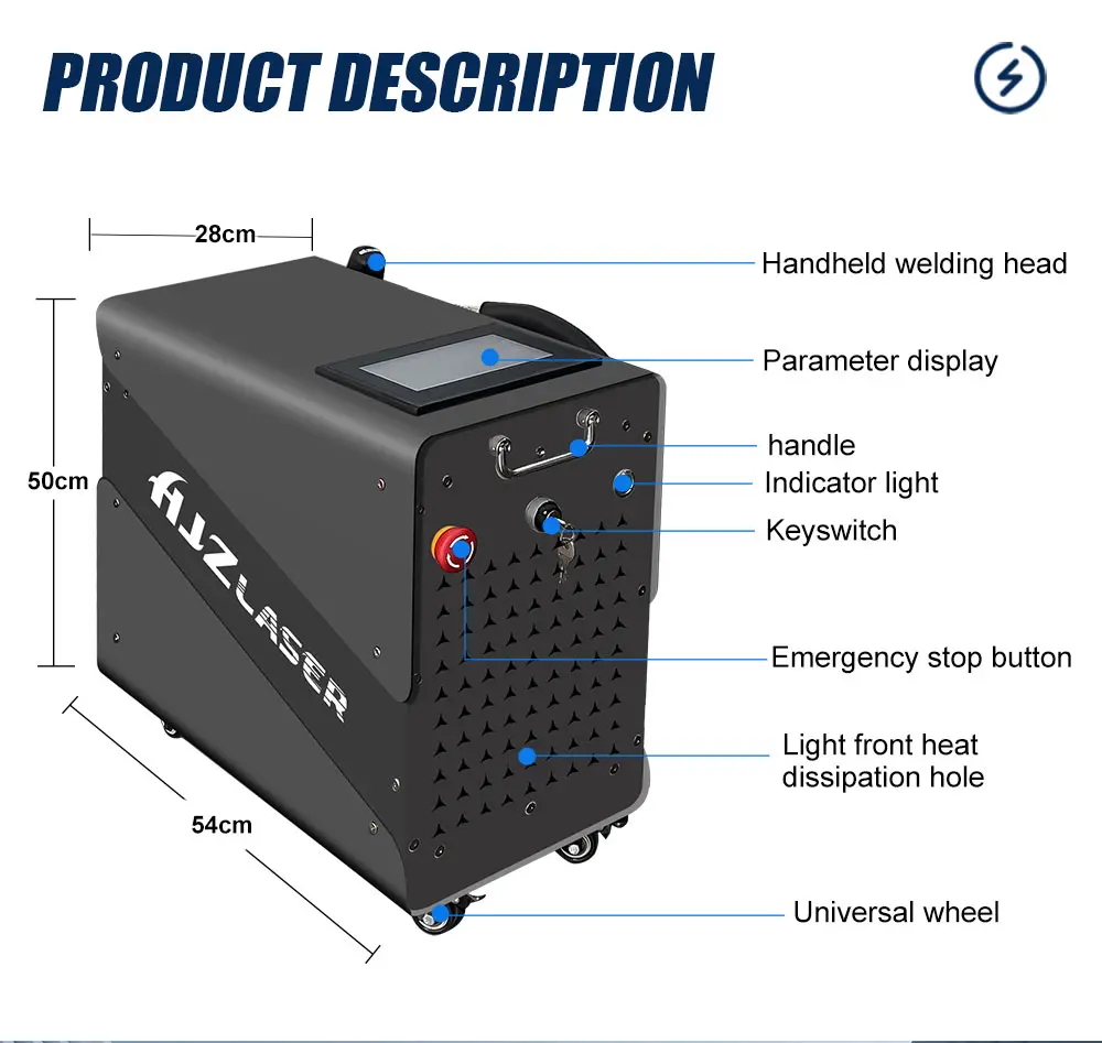 Laser Welding Machine Air Cooling Portable Laser Welder 900W 1200W 1500W