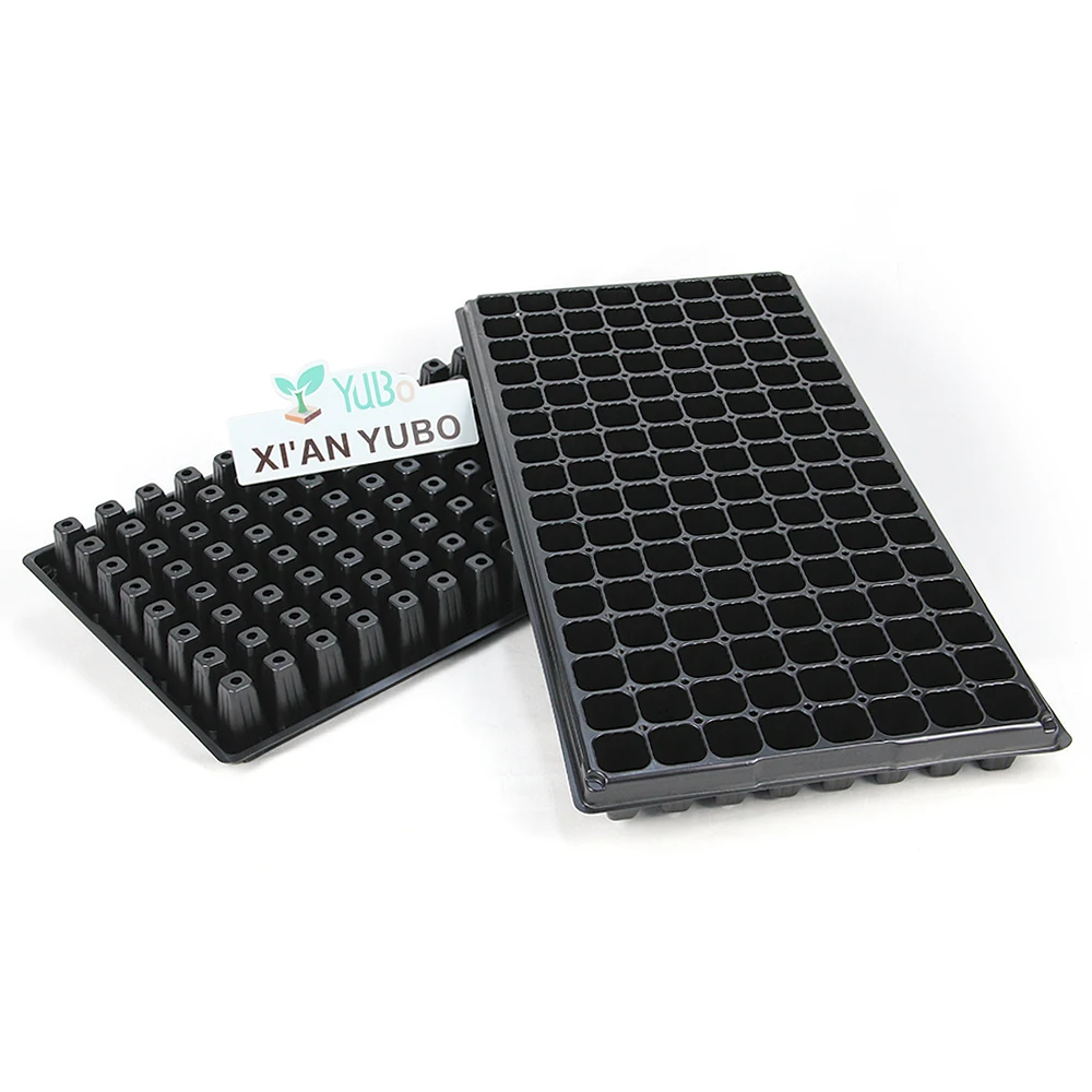 Hydroponic Seed Plant Vegetable Propagation Germination Tray Microgreen Growing Tray 128 Cell Plug Seed Tray