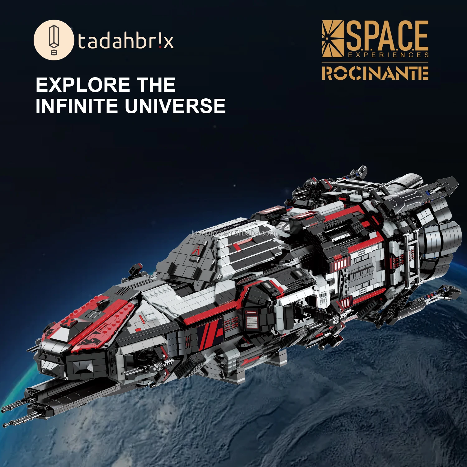 Baka 33906 ROCINANTE Interstellar series Building Blocks set MOC Small particle educational Blocks toys for kids Christmas gift