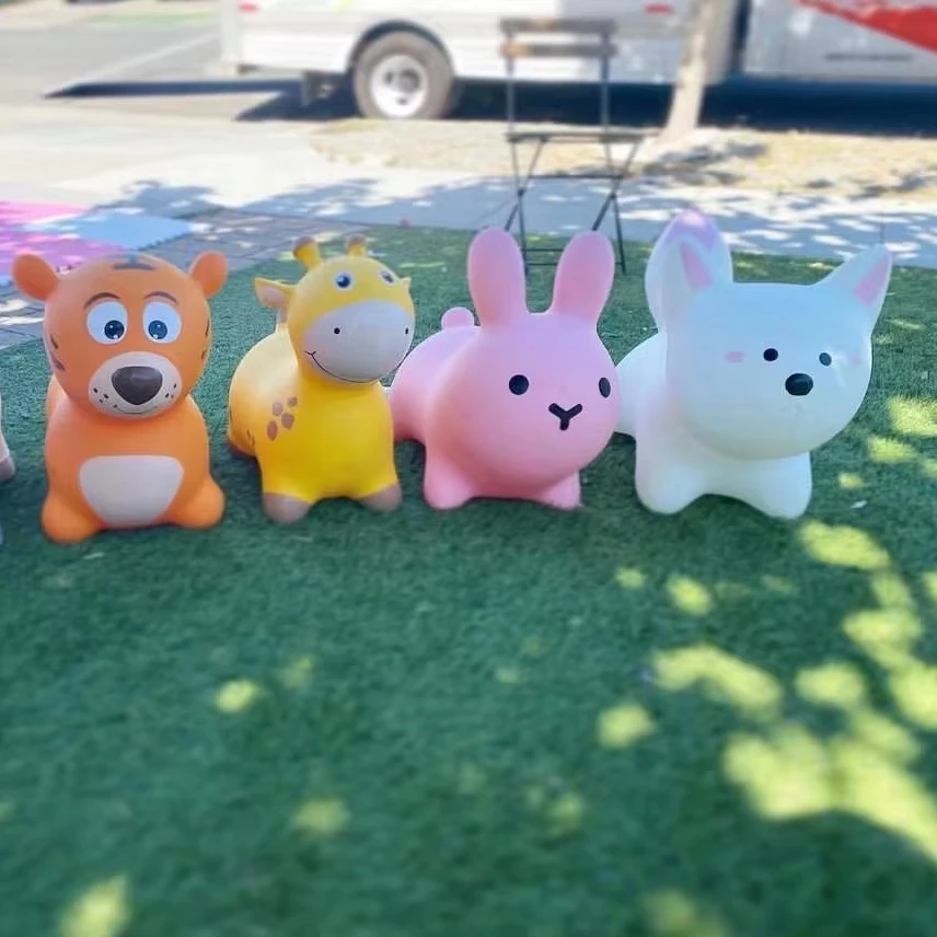 Globalltoy Inflatable Jumping Animal Hooper Bouncy Jumping Animal Children Inflatable Jumping Animal Horse Toys