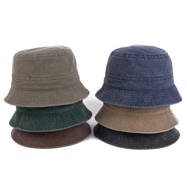 Взрослые мужские винтажные коричневые потертые Женские Простые потертые Панамы