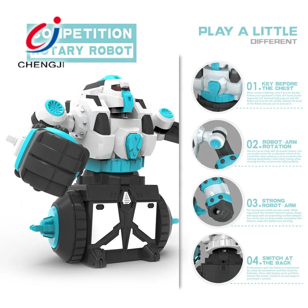 Multifunctional intelligent kids fighting rotating robots humanoids smart