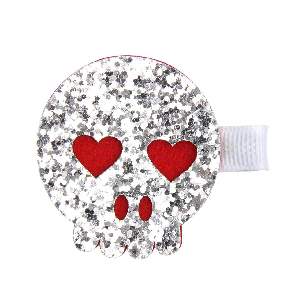 Хит продаж 2 дюйма Хэллоуин банты волосов фестиваль заколки для волос для девочек