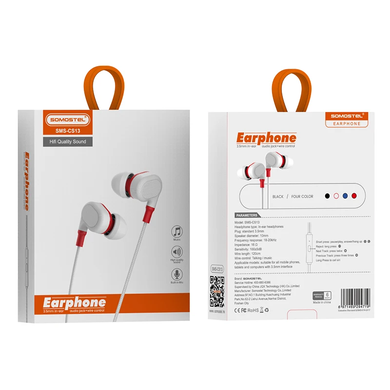 High Quality Stereo Headset Wired Gaming In-Ear Earphone Audifonos Microphone For Samsung 3.5MM Headphone Auriculares Con Cable