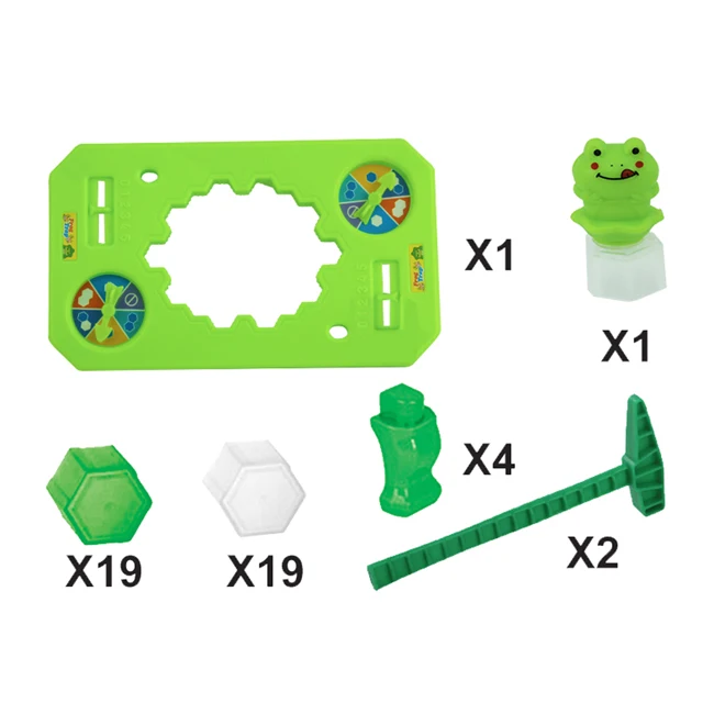 Kids game set mini frog trap table toy ice block breaking set amusing educational toys and games for boys and girls