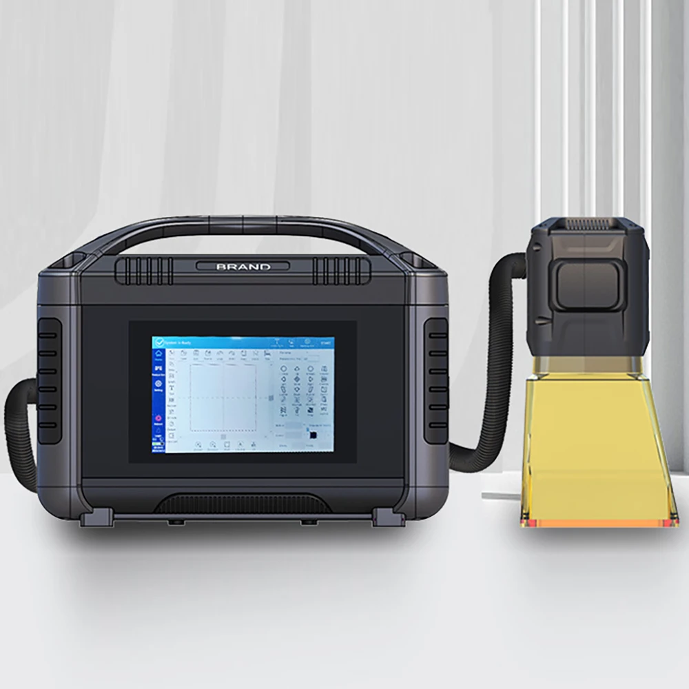 Hot Selling Small Mini Size Light Weight 1064nm Optical Metal Wood portable fiber laser marking machine cutting gold silver