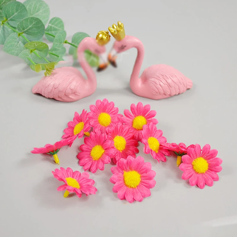 Wholesale artificial daisy silk Flowers diy  wrist flowers Bridal garland artificial flowers decor wedding