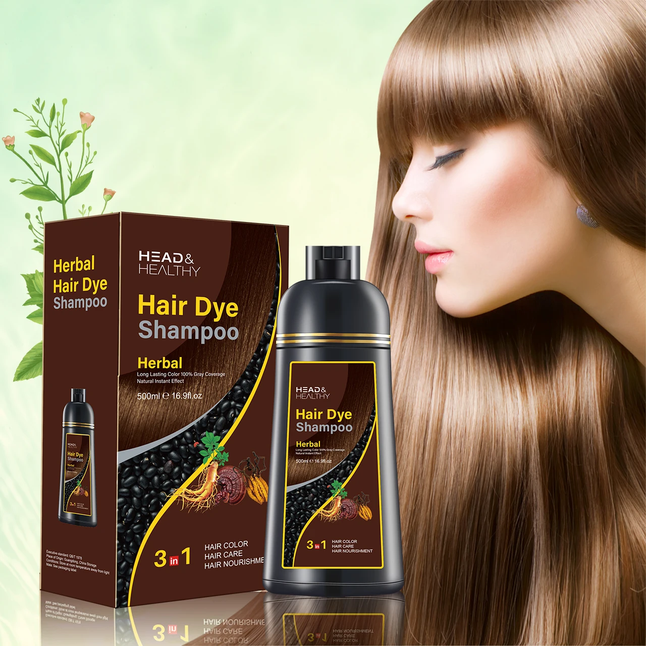 most popular black air orange dye colour hair argan oil hair dye shampoo shihuanuo hair color shampoo dye japan