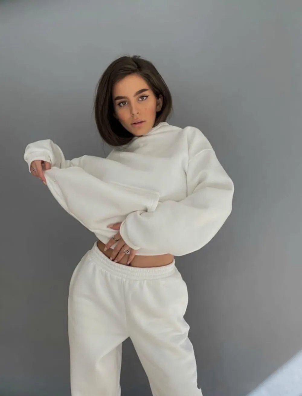 Женский спортивный костюм с длинным рукавом, комплект из 2 предметов, кофта и штаны для бега на осень и зиму, 2022