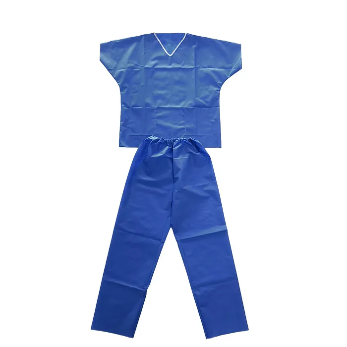 HOT! Disposable medical SMS Patient Pajamas for Men