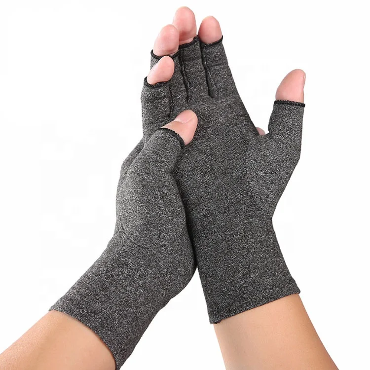 Breathable & Moisture Wicking Fingerless Design Arthritis Hand Compression Gloves to Alleviate Rheumatoid Pains& Muscle Tension