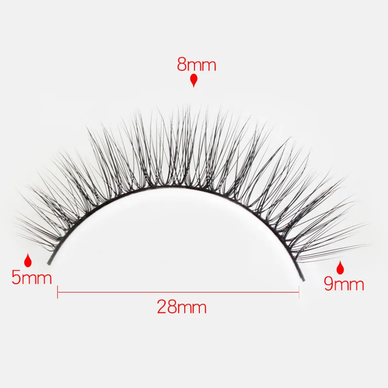 OEM False Eyelashes Factory 5 Pairs False Eyelashes Premium Fiber Natural False Eyelashes Wholesale