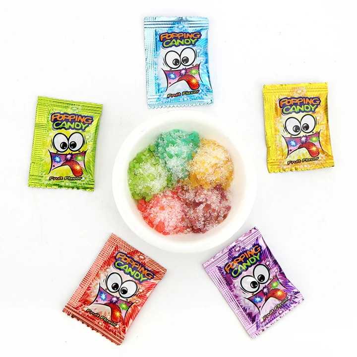 Halal magic pop rocks candy Mix fruit flavors popping candy