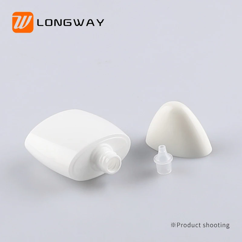 Luxury 30/50g HDPE Sunscreen Cosmetic EVOH Lotion Bottle Sunscreen Bottle Packaging Flat Plastic Screen Printing Screw Cap