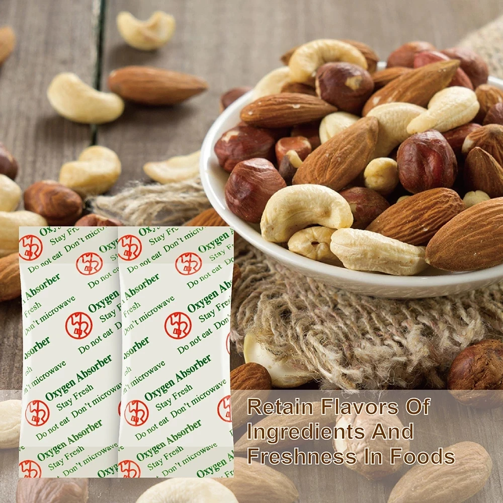 500cc(50Packets)Grade Oxygen Absorbers Packets for Long Term Food Storage Oxygen Absorbers for Home Made Jerky