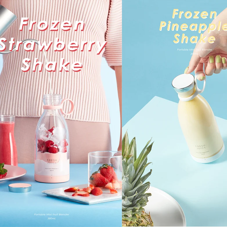 Factory Price Wholesale   Shaker Portable Blender The Freshinging Juicers Mini Juicer  Powder  Charge On The Pc Portable Blender
