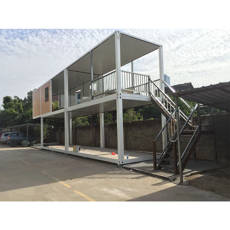 
Prefabricated office loose packed container house recycled container housing 2 storys modular container office 