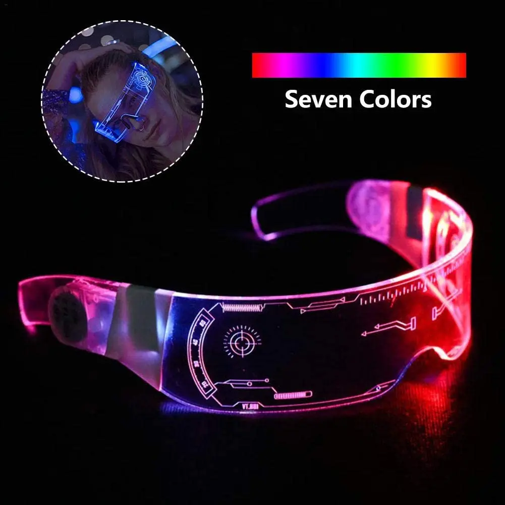  7 видов цветов 3D Светодиодная светящаяся Иллюзия светящиеся очки RGB новогодний фестиваль Праздничная Вечеринка 2020 Рождество для женщин и мужчин батарейный