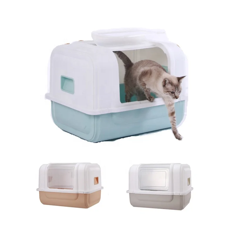 Robot Cat Litter Box Fully Enclosed Luxury Extra Large Cat Toilet Splash-proof Cat Litter Box