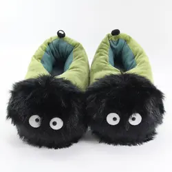bst Halloween Fairydust plush Winter Warm Cotton Home Plush  Animal Slipper plush toy for Totoro