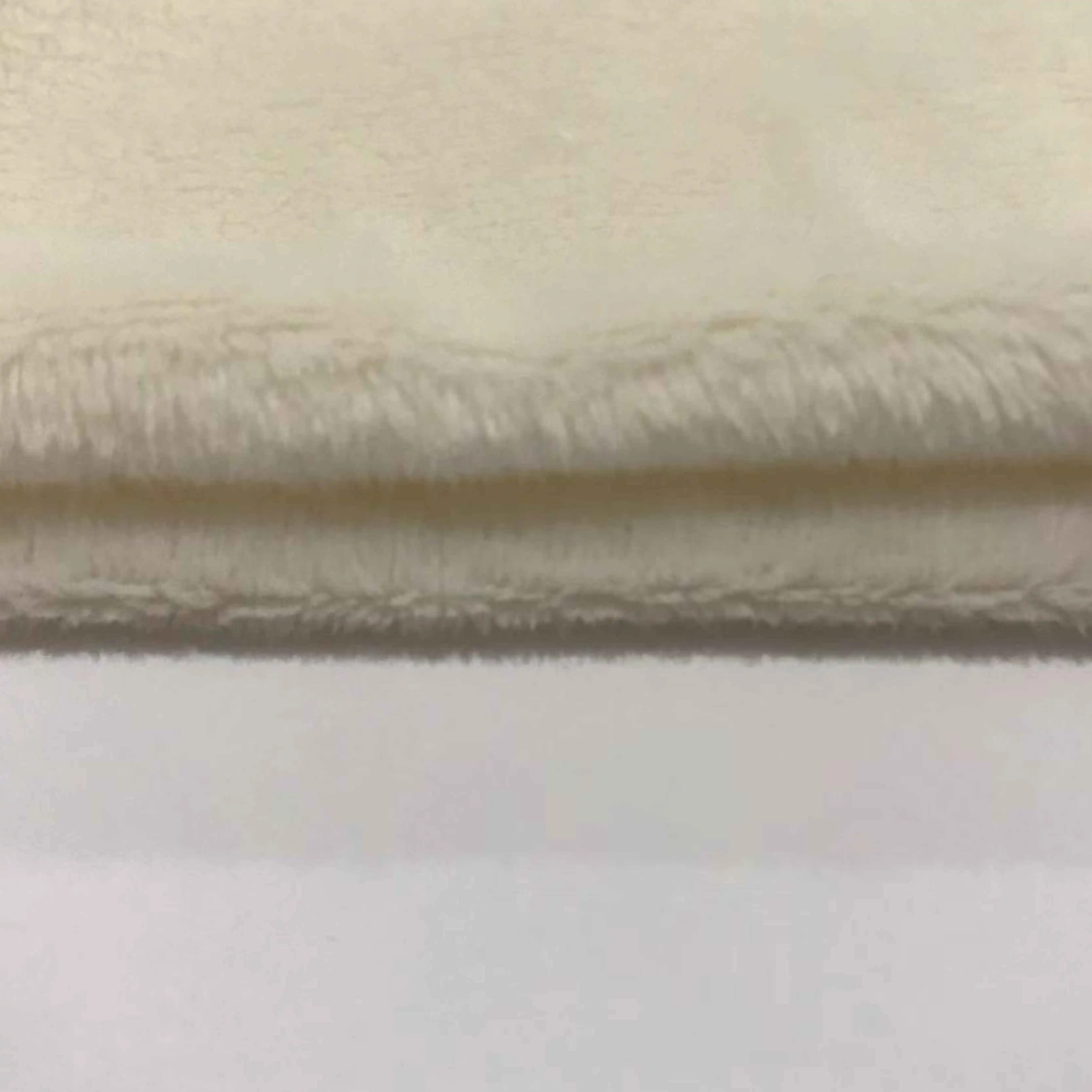 100% polyester solid color soft velboa fabric for toys