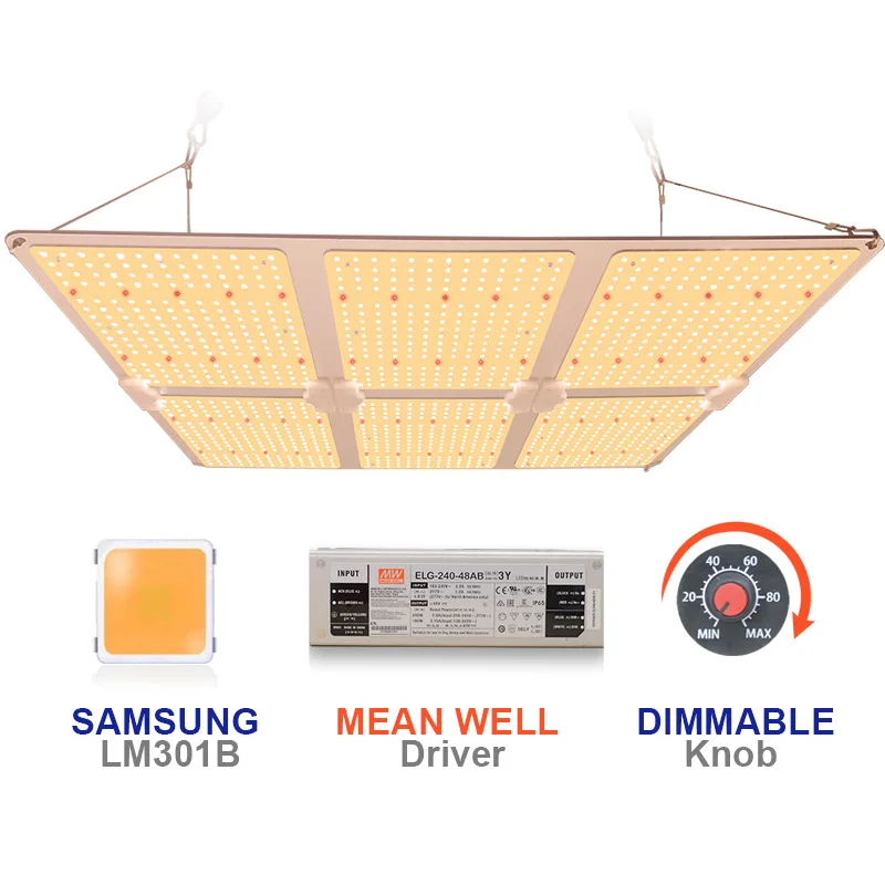 Samsung IR Led Growth Plant Light Quantum Lamp Hps Vertical Tent Farming 450w 600w Led Growing Light For Flow