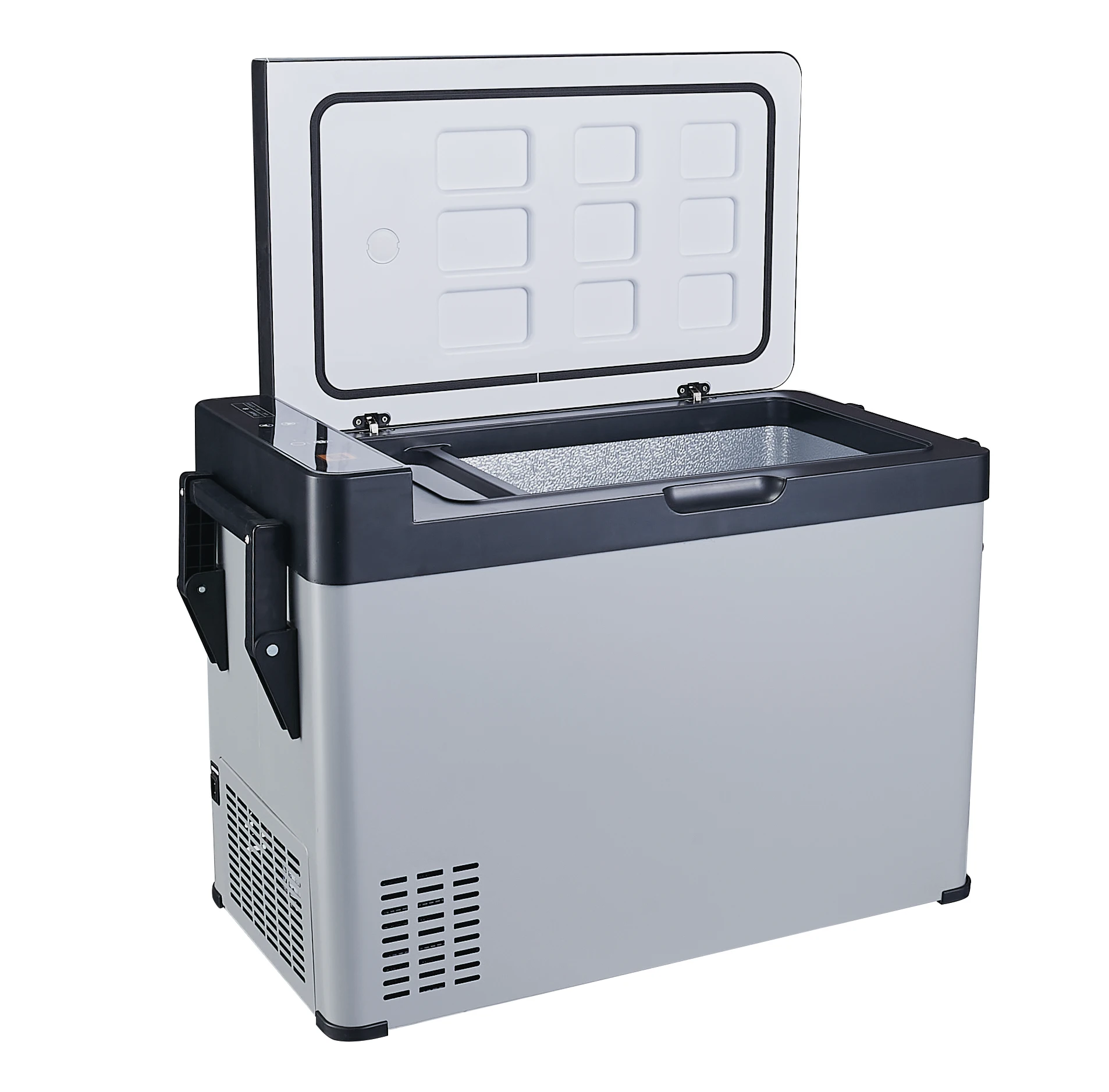 DC 12/24V The wholesale fridge slide portable mini car refrigerator and car refrigerator freezer and refrigerator in the car