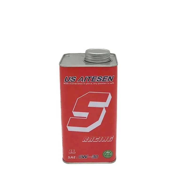 Пустые квадратные банки объемом 1 л, упаковка для моторного масла 10W40, оптовая продажа