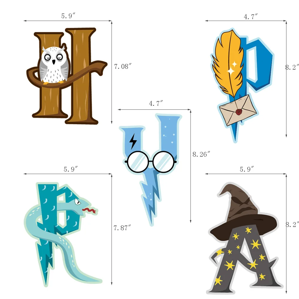 Гарри П-выдра тематический воздушный шар флаг вытягивающий набор волшебные детские украшения на день рождения