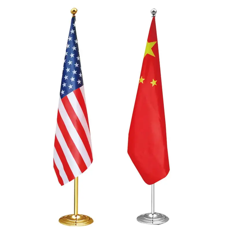 Pakistan Table Flag Desk Flag With Plastic Separable Pole And Base