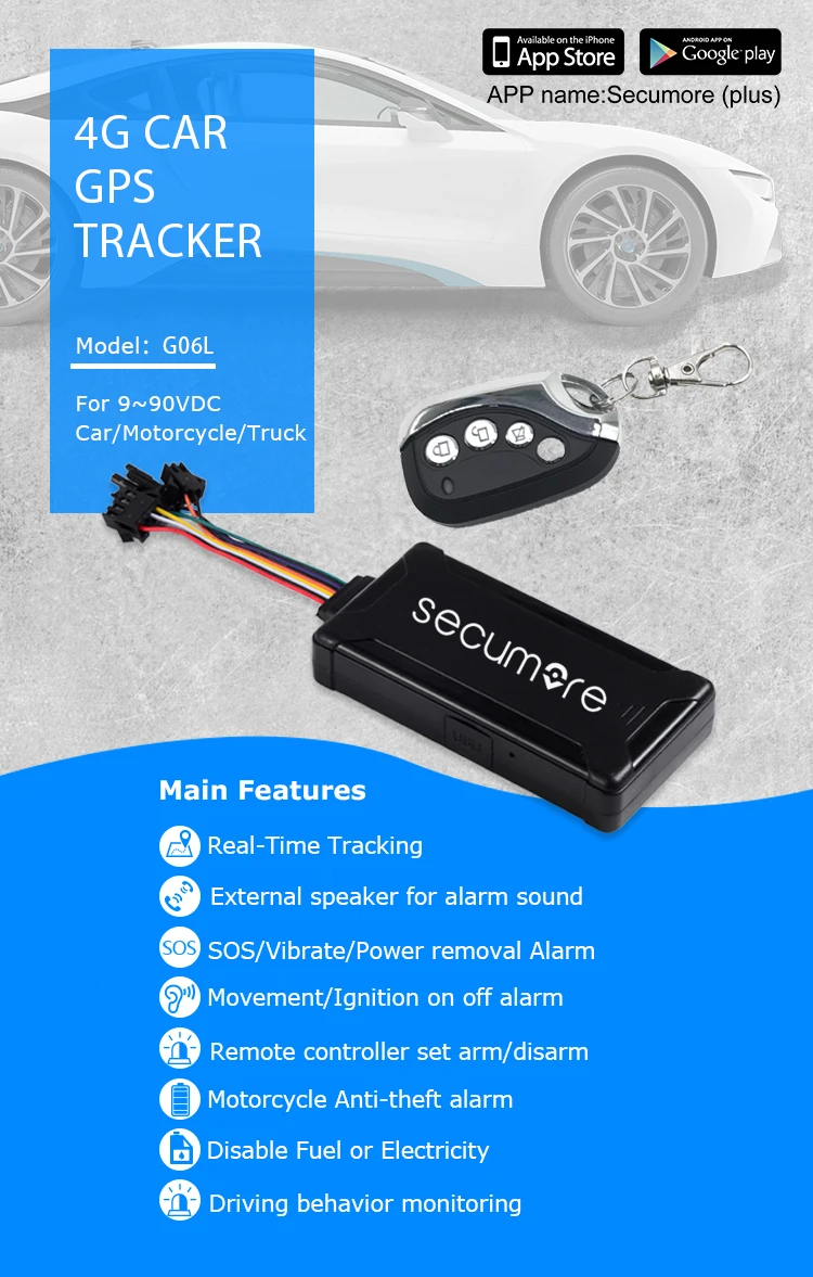 Gps-трекер Cantrack 4G с пультом дистанционного
