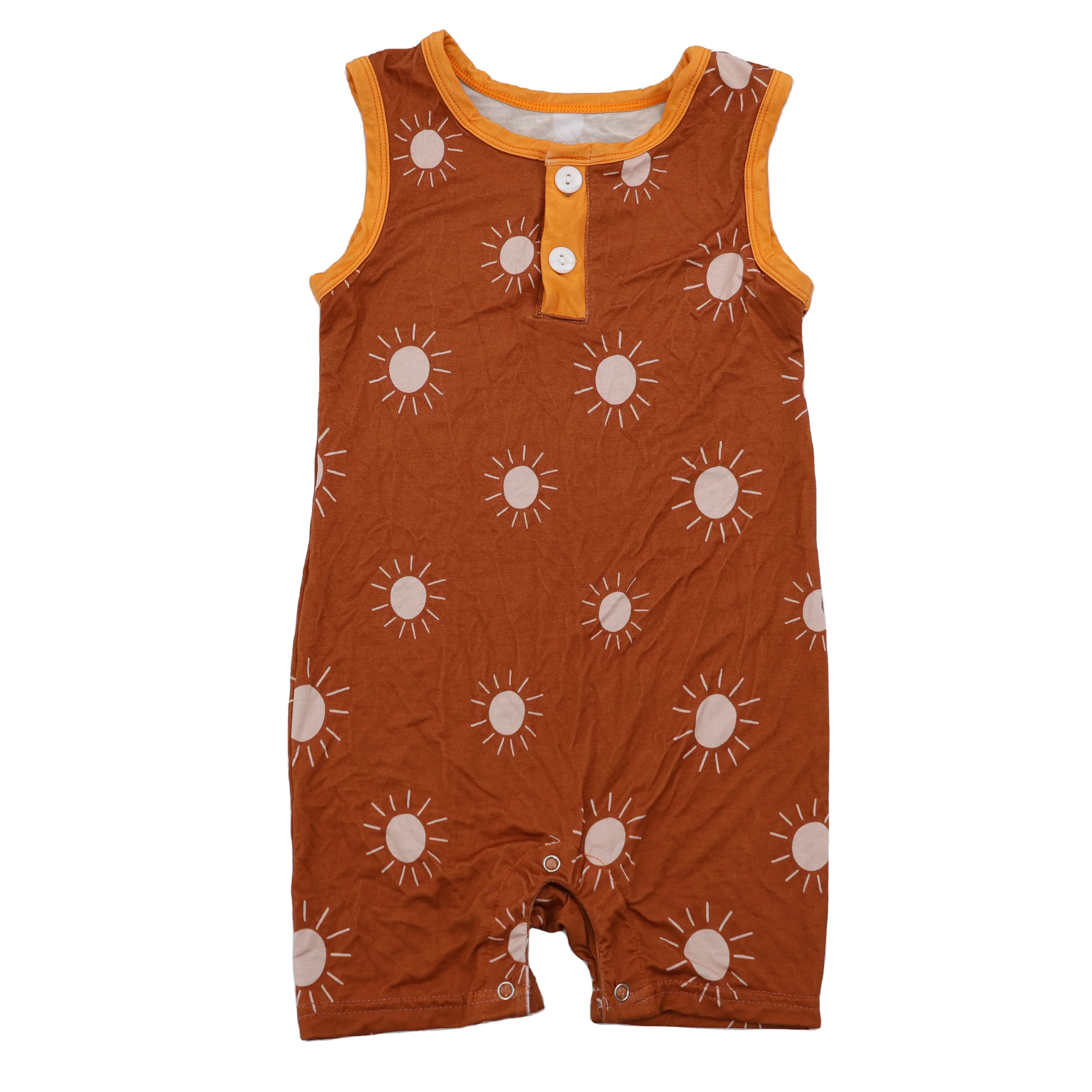 Qingli Oem New Stylish Baby Newborn Summer Jumpsuit Clothes Baby Girl Sleeveless Romper
