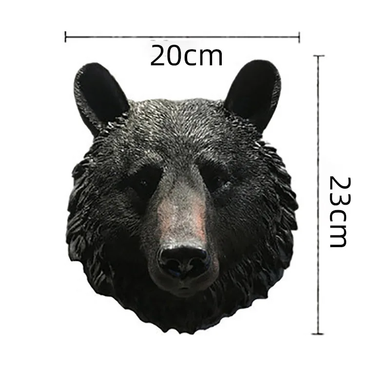 American resin simulated animal head wall hanging Nordic lion head wall decorations Bar pendants