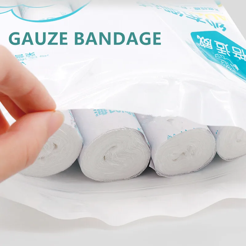 Hynaut 10*600 cm Individual Pack Hydrophilic Surgical Medical Sterile 100% Cotton Absorbent Gauze Bandage Roll