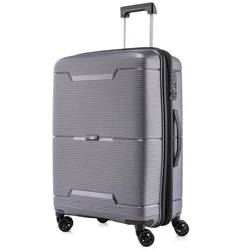 Hard Shell Carry on Travelling Single Trolley Luggage Suitcase Design Wholesale PP New Unisex OEM Item Style