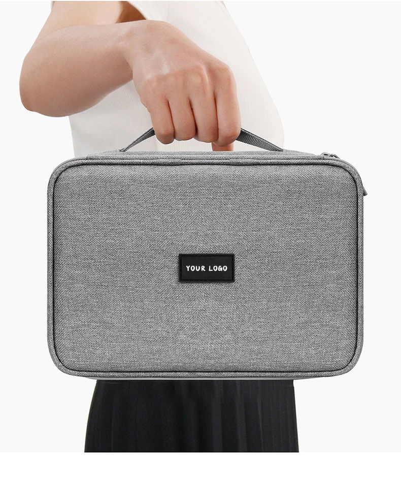 Multifunctional Travel Digital Data Cable oxford Storage Bag Cord Protector Cable Travel Organizer Bags for Earphone and Charger