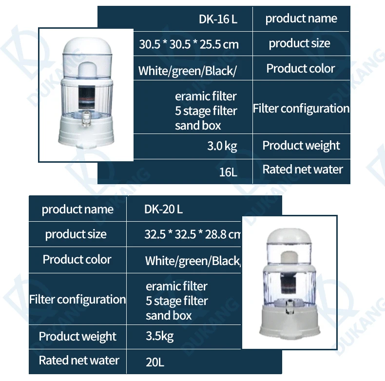 Price Quality Mineral Water Filling Machine Ceramic Filter Mineral Water Pot