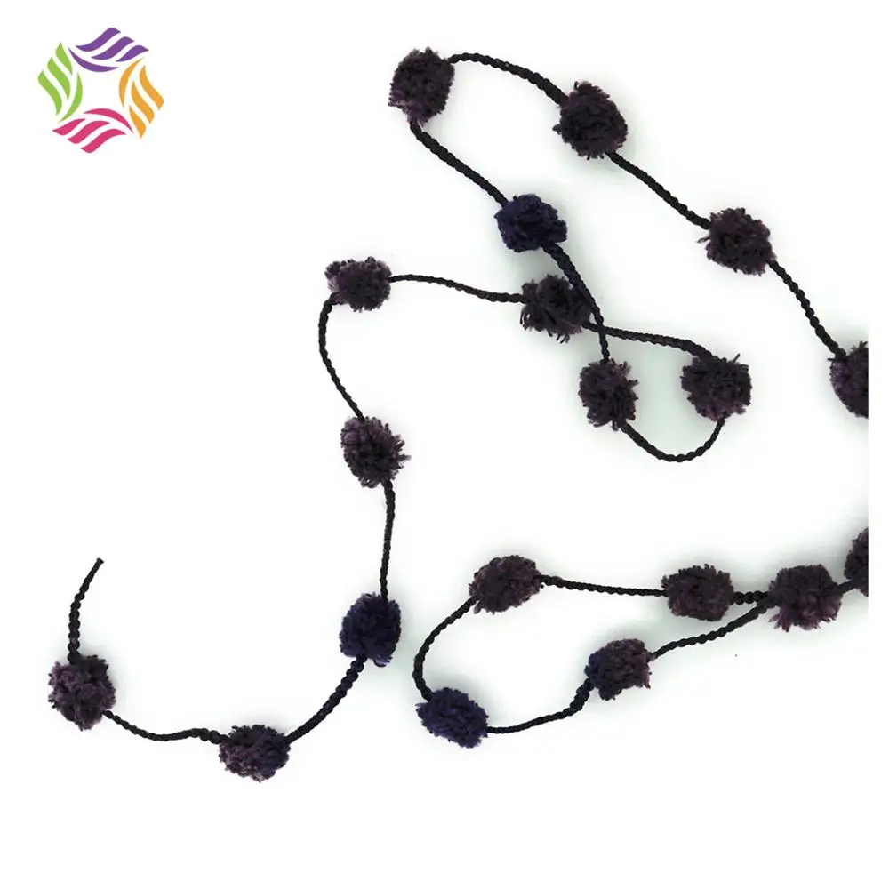 
Polyester pompon yarn is a popular baby yarn for crocheting blanket 