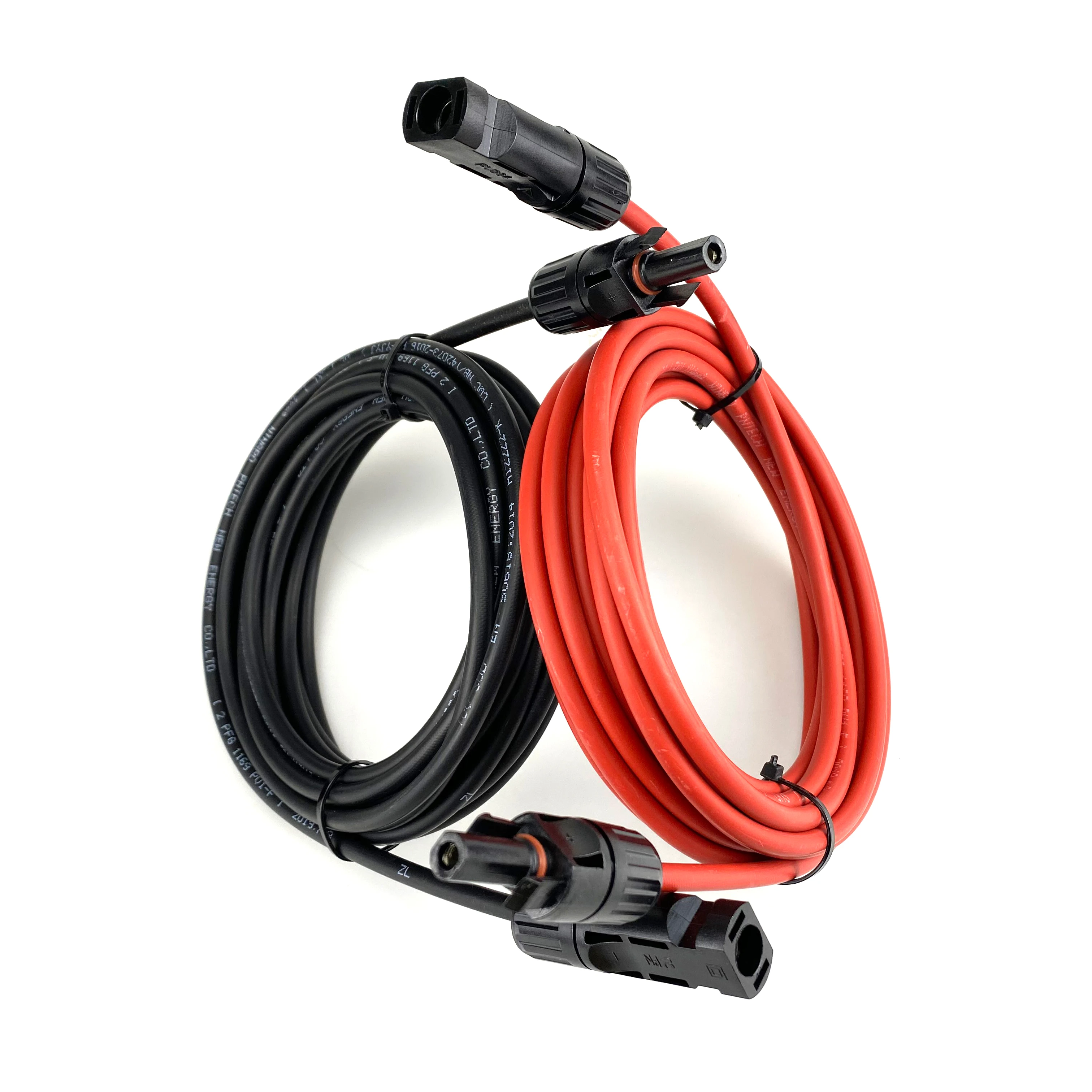 CE TUV solar panel power system PV 4.0mm2 2m DC1000 double ended solar extension cable DC-DC