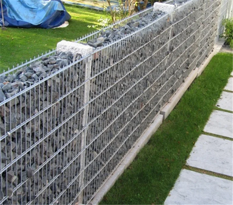 Galvanized gabion box steel wire mesh fence welded retaining wall garden wall gabion basket