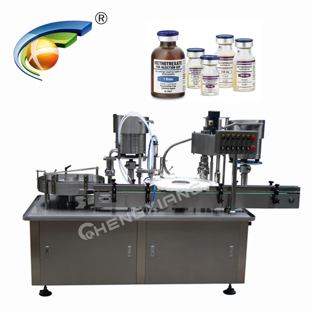 
High Stability 2-30ml Vial filling and capping machine for pharma,invention liquid vial filling stoppering and capping machine 