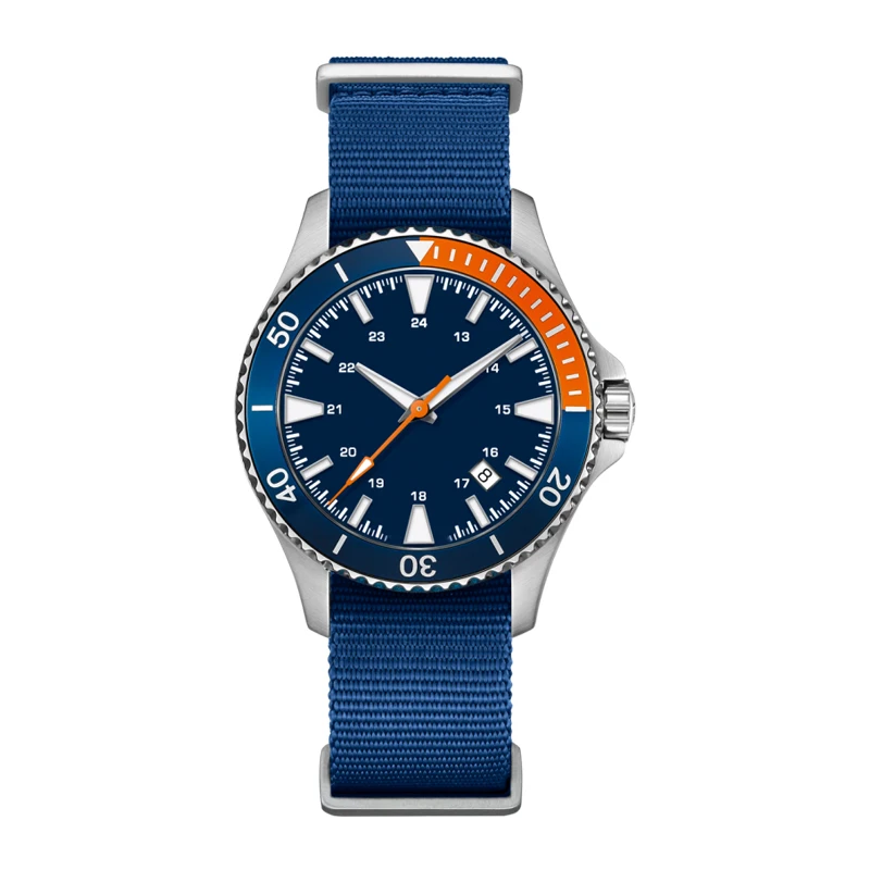 OEM Dive watch Custom 316L Stainless Steel Case Superluminova BGW9 Dial 10 ATM Automatic Diver Watch