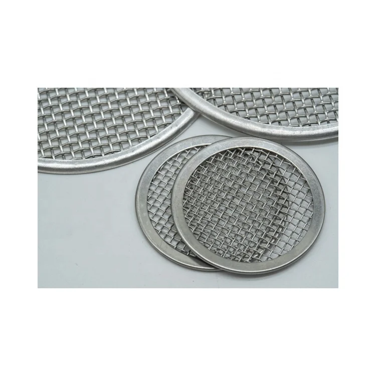 Customized 50 77 100 150 200 300 micron pure titanium tungsten molybdenum nickel black wire mesh filter disc